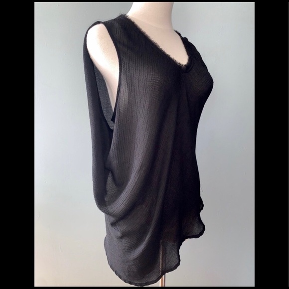 MENDOCINO Asymmetrical Frayed Sleeveless - Picture 1 of 3